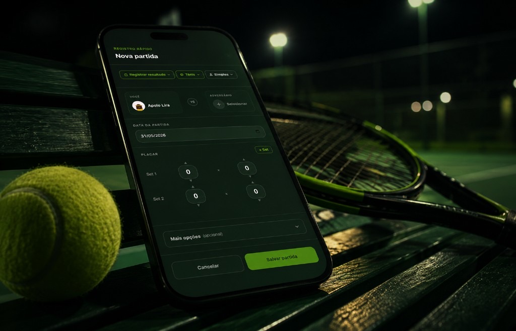 Registrar partida no app